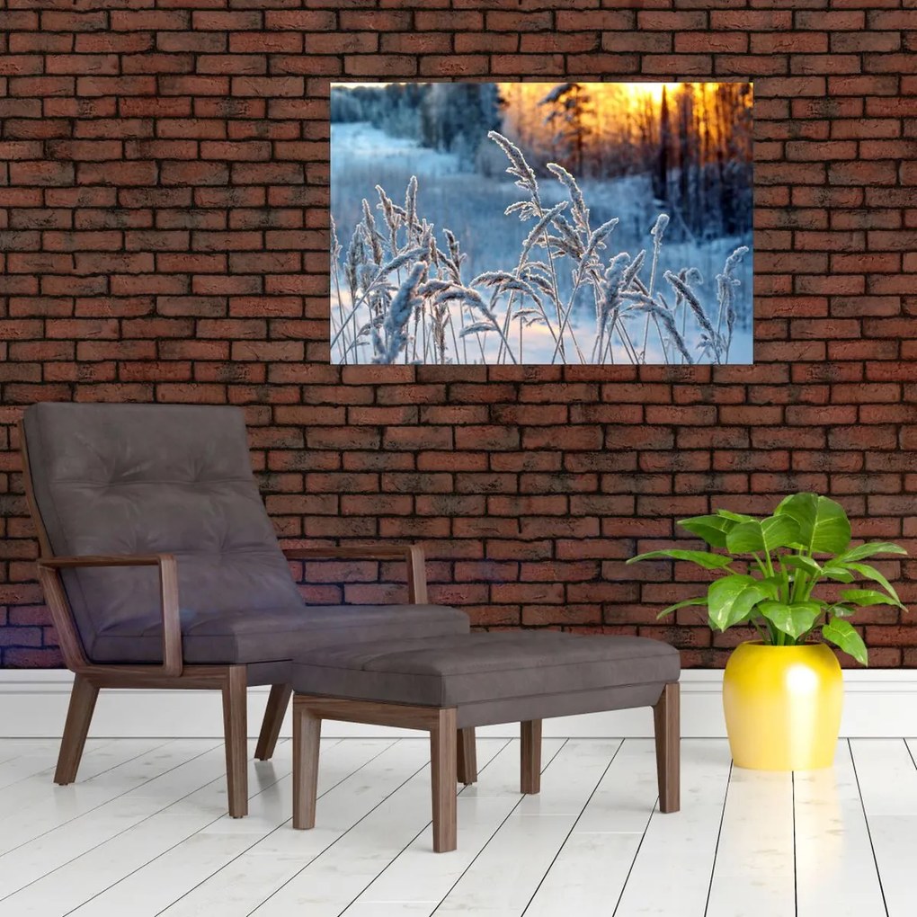 Tablou - Pajiște de iarnă (90x60 cm)