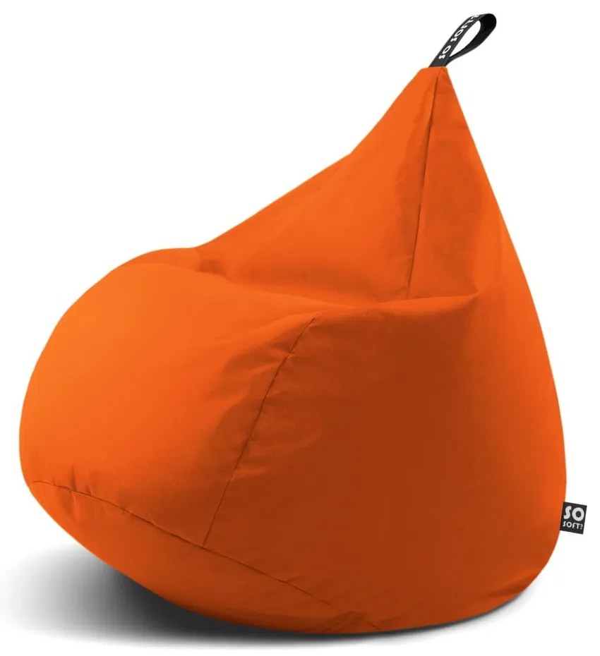Fotoliu bean bag portocaliu Drop XL – So Soft?