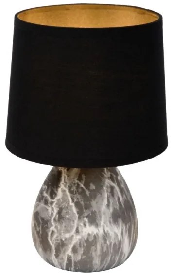 Lampă de masă MARMO 1xE14/40W/230V negru Lucide 47508/81/30