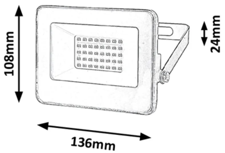 Proiector cu reflector LED de exterior IP65 Flood 20W