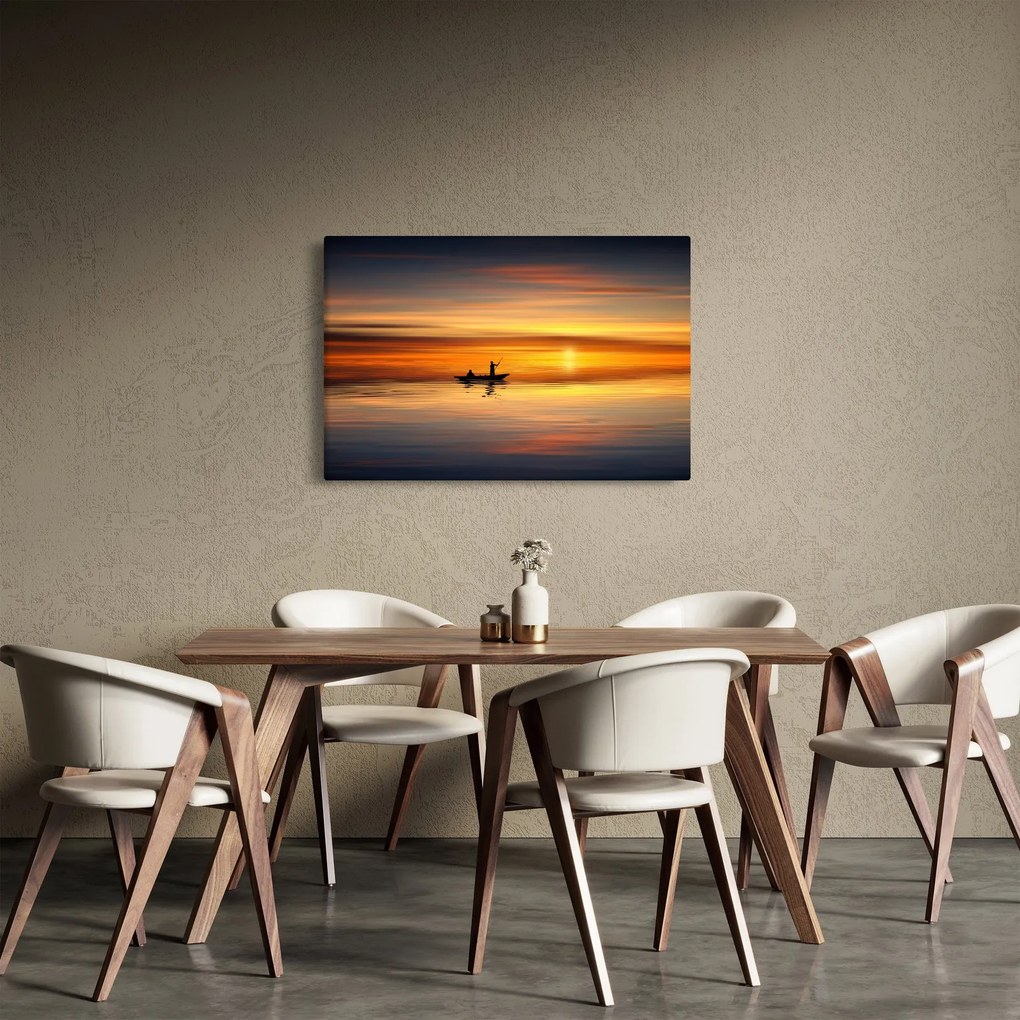 Tablou - cu barca (90x60 cm)