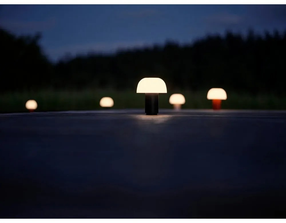 Veioză neagră LED cu intensitate reglabilă din aluminiu (înălțime 22 cm) Harvest – Zone