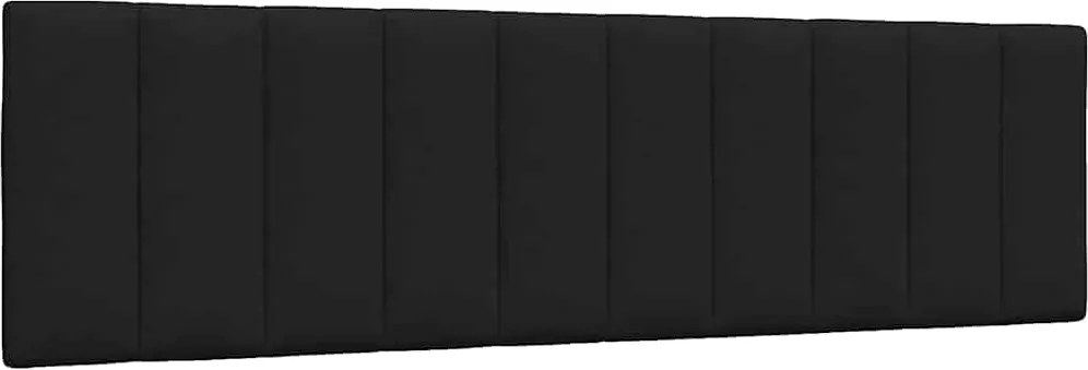 vidaXL Pernă pentru tăblie de pat, Hanko, negru, 180 cm, material textil