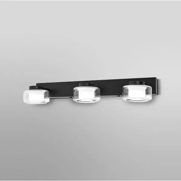 Aplică LED pentru baie Ledvance ORBIS FLAME 3xLED/5,5W/230V IP44 negru