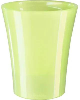 Ghiveci Arte-Dea, plastic, Ø 16,5 cm, h 18 cm, verde lime, inclus sistem de irigare