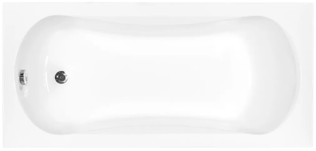 Besco Aria cada dreptunghiulară 130x70 cm alb #WAA-130-PA