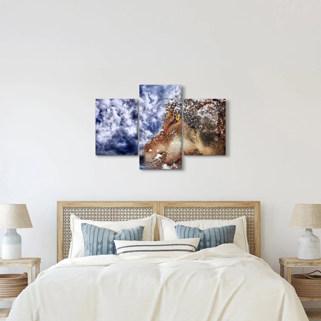 Tablou cu lup (90x60 cm)