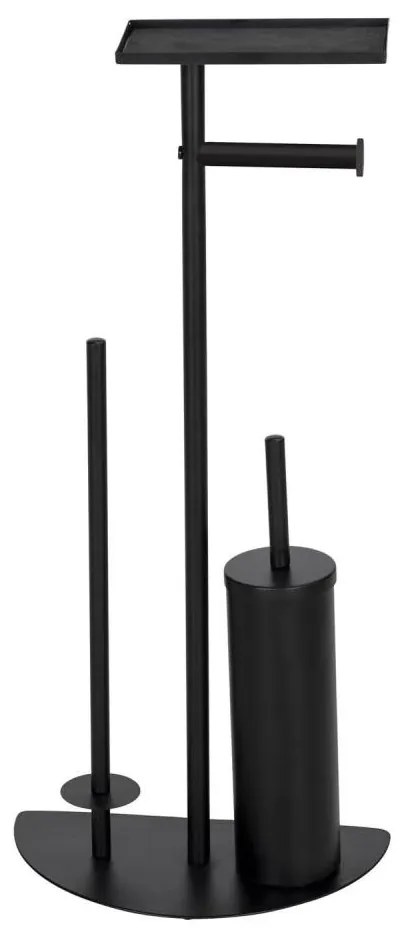 WENKO 26060100 - Set WC COSENZA, 32,5 x 72 cm, negru