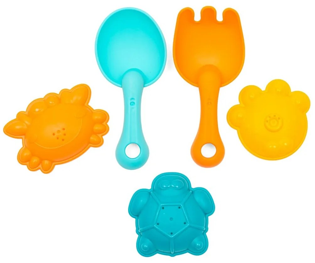 Baby Mix Găleată pliabilă cu nisip și jucării cuapă, 5 buc