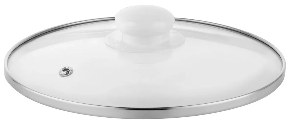 Oală emailată cu capac Emalia Pleszew Rubinka, 18 cm, 2,6 l, diam. 18 cm