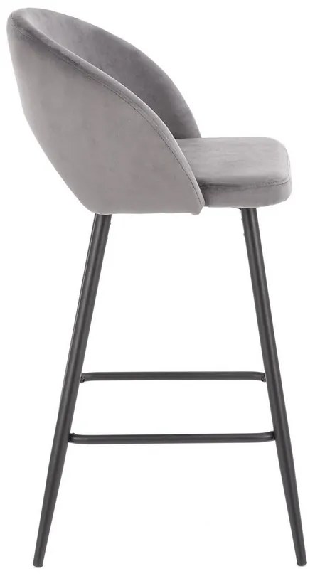 Scaun de bar Barnes, gri