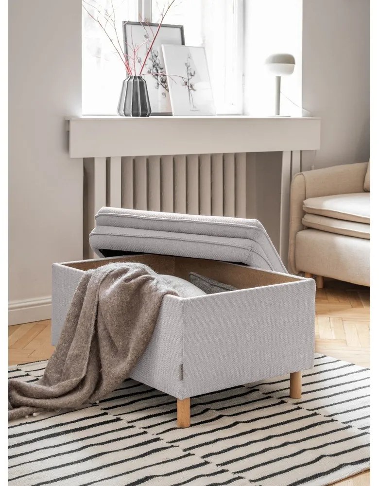 Taburet gri deschis Simon – Miuform