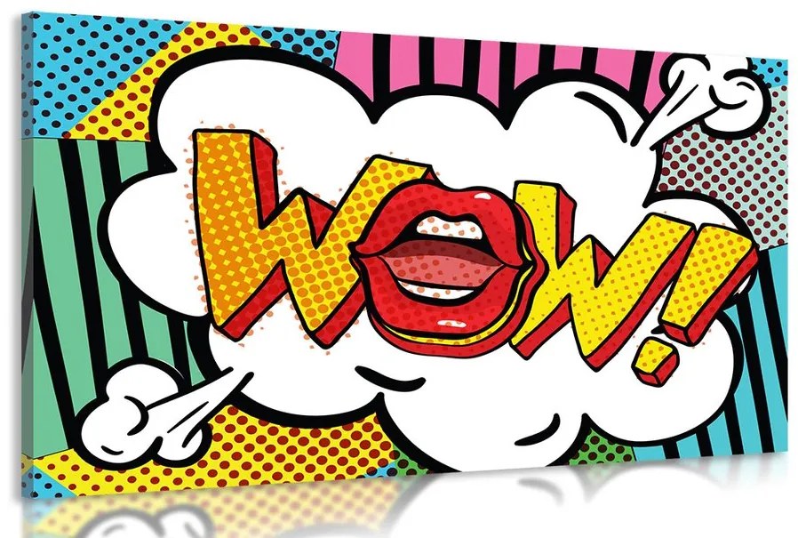 Tablou în stil pop art - WOW!
