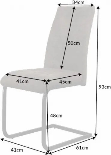 Set de 2 scaune robuste Apartment, taupe