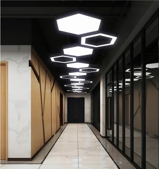 Lustră LED suspendată pe cablu, 20W/230V, neagră