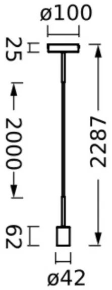 Osram - Cablu de alimentare PENDULUM NEEDLE 1xE27/15W/230V