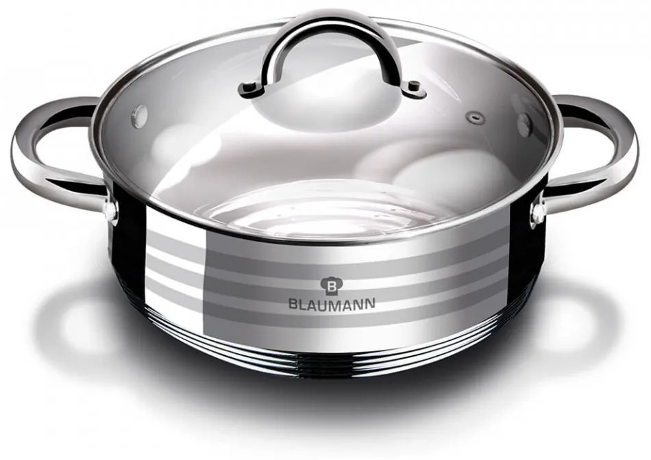 Cratita cu capac otel inoxidabil 24 cm Gourmet Line Blaumann BL 1003