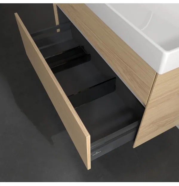 Dulap baza suspendat, Villeroy&Boch Collaro, 95.4x54.6x44.4cm, iluminare ambientala, C011L0