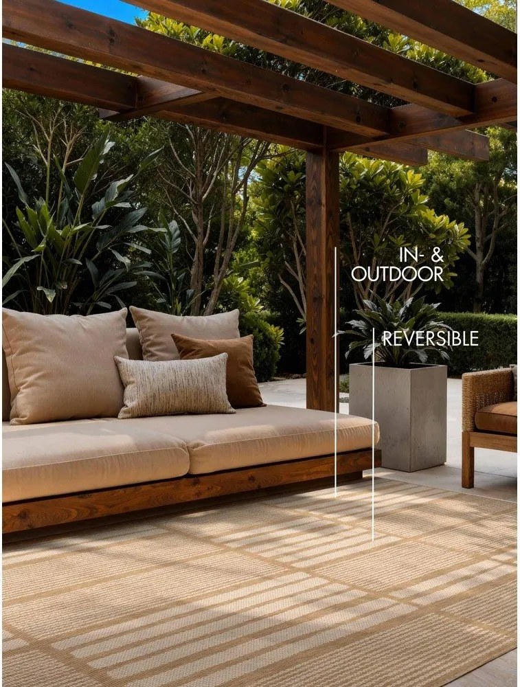 Covor pentru exterior și interior crem/în culoare naturală 120x170 cm Haringey Allington – Ted Baker