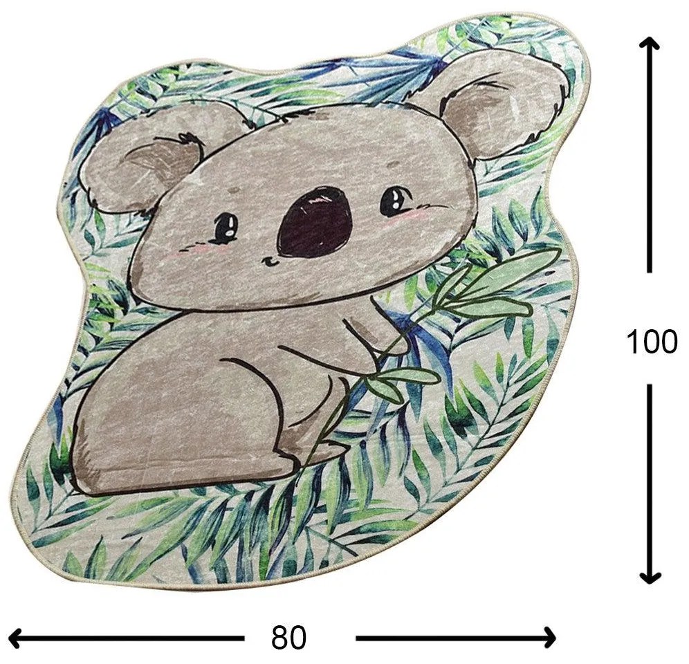 Covor de Copii  Koala Shape, Multicolor, 80x100 cm