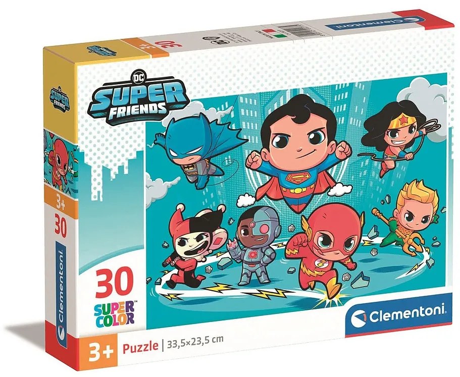 Liga Dreptății Mini Friends Puzzle DC Super Hero 30 de piese de Clementoni