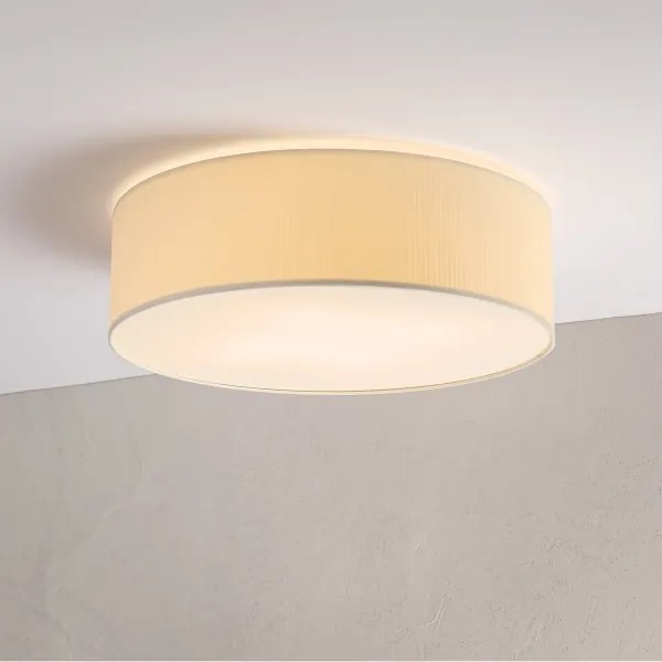 Plafonieră SIRJA PLISADO 4xE27/15W/230V, Ø 45 cm, crem