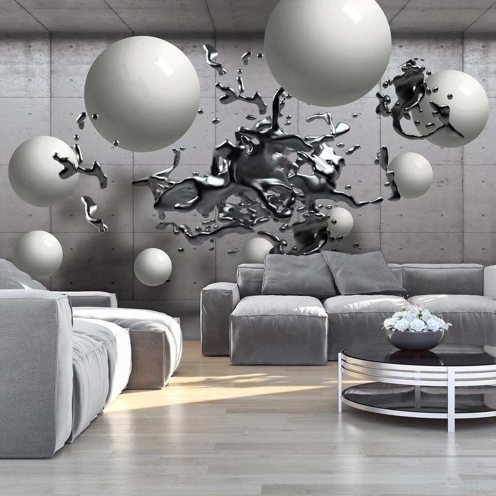 Fototapet - 3D abstacție geometrică (254x184 cm)