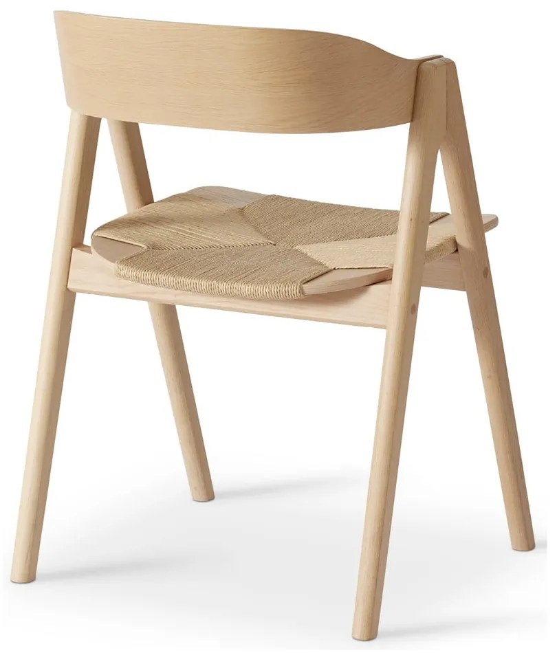Scaun din lemn de fag și șezut din ratan Findahl by Hammel Mette, natural