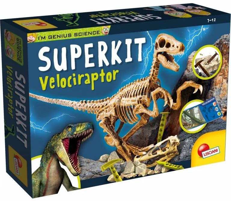 EXPERIMENTELE MICULUI GENIU - KIT PALEONTOLOGIE VELOCIRAPTOR - LISCIANI (L80632)