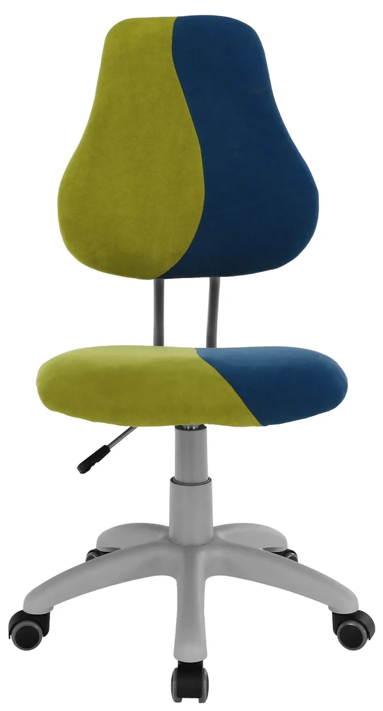 Scaun rotativ reglabil, verde/albastru/gri, RAIDON