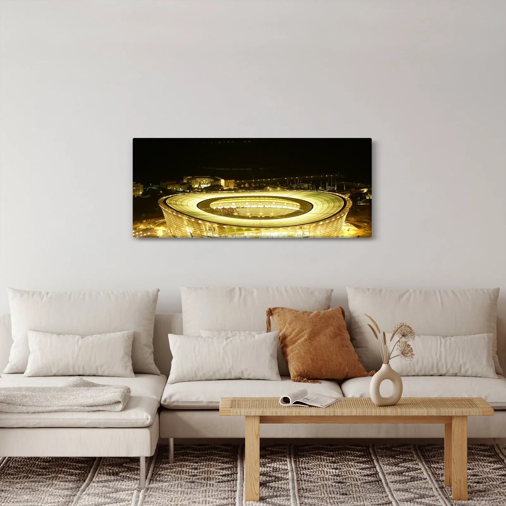 Tablou - stadion de fotbal (120x50 cm)