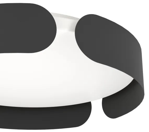 Eglo 99621 - Plafonieră LED VALCASOTTO, 20 W, 230 V, Ø 37 cm, negru