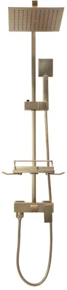 REA-P7050 - Set de duș JACK cu baterie, finisaj auriu periat