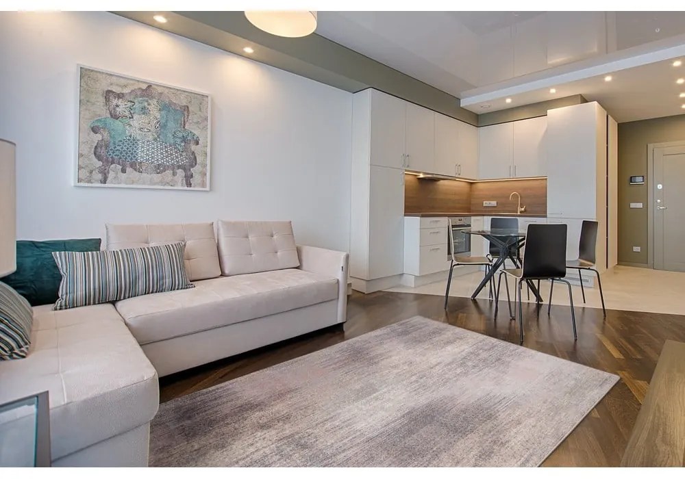 Covor roz/gri din lână 240x340 cm Calvi rose – Agnella