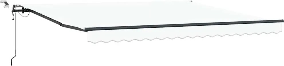 vidaXL Țesătură pentru copertină cu Alb 400 × 300 cm Poliester