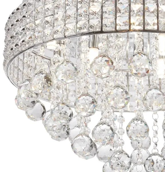 Plafonieră Zuma Line 19027-L CAPRI 9xG9/25W/230V argintiu