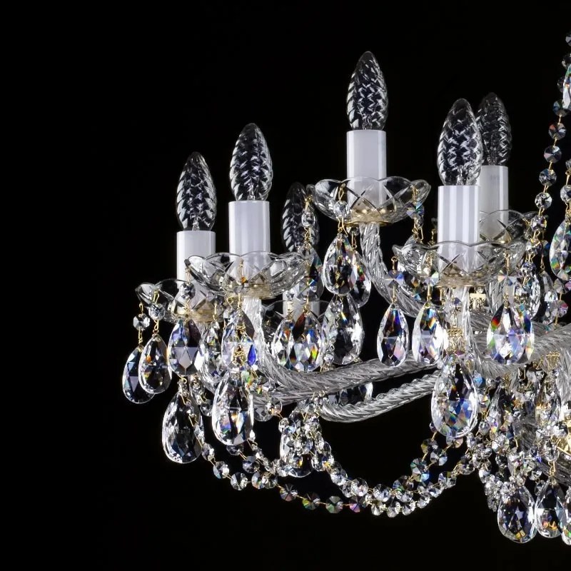 Candelabru 15 brate Cristal Bohemia Exclusive CAMERON XV.