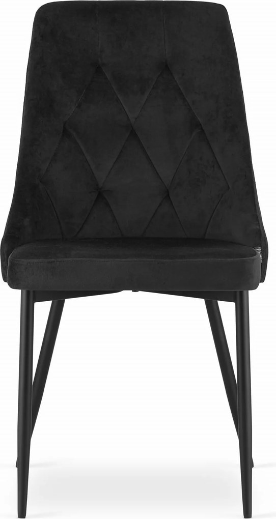 OFERTA Scaun de masă din catifea neagra IMOLA II. calitate secundara