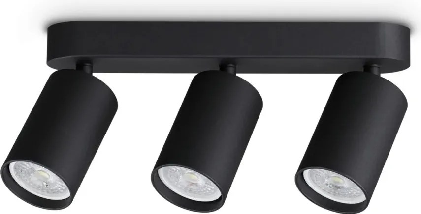 Plafoniera DYNAMITE PL3 LINEAR ROUND NERO