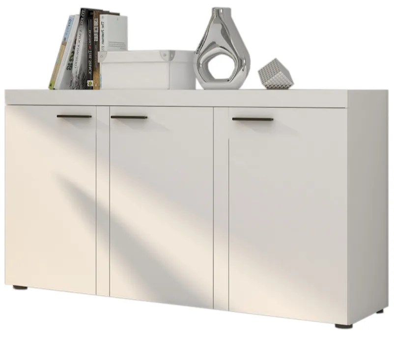 Expedo Comodă KLOK 3F, 149x82x40, alb