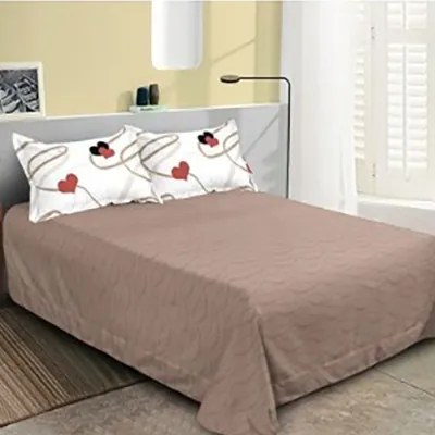 Lenjerie de pat 2 persoane, bumbac finet, 6 piese, 2 fete, SP1073