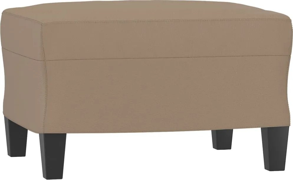vidaXL Taburet, cappuccino, 60x50x41 cm, piele ecologică