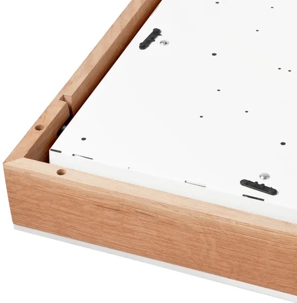 Plafonieră OAK SQUARE 4xE27/15W/230V 48x48 cm stejar/alb