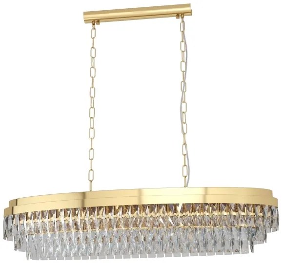 Lustră pe lanț VALPARAISO 13xE14/40W/230V aurie Eglo 39463