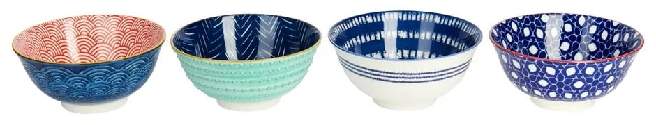 Set de 4 boluri ceramice Kitchen Craft, ø 16,5 cm