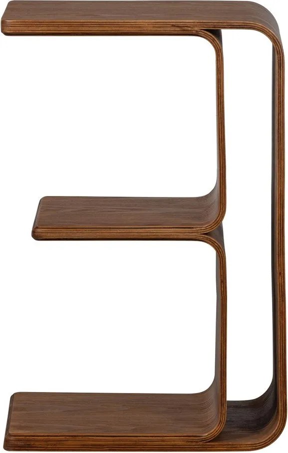 Măsuță auxiliară cu aspect de lemn de nuc 32x40 cm Frey – WOOOD