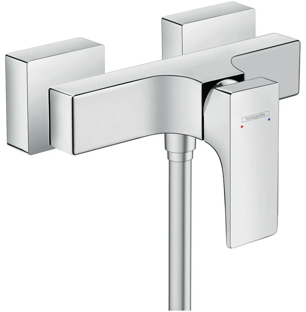 Baterie de dus, monocomanda, crom
