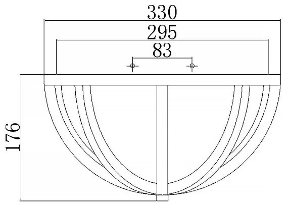 Plafonieră ALLIER 2xE27/60W/230V stejar Elstead FE-ALLIER-F-WW
