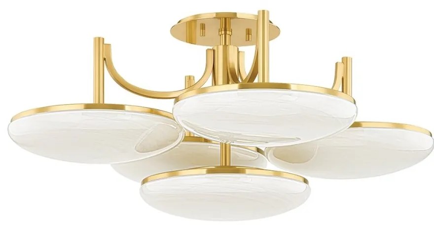 Lustra Aplicata LED, Sticla Gravata, Design Lux, Alama, Bregman