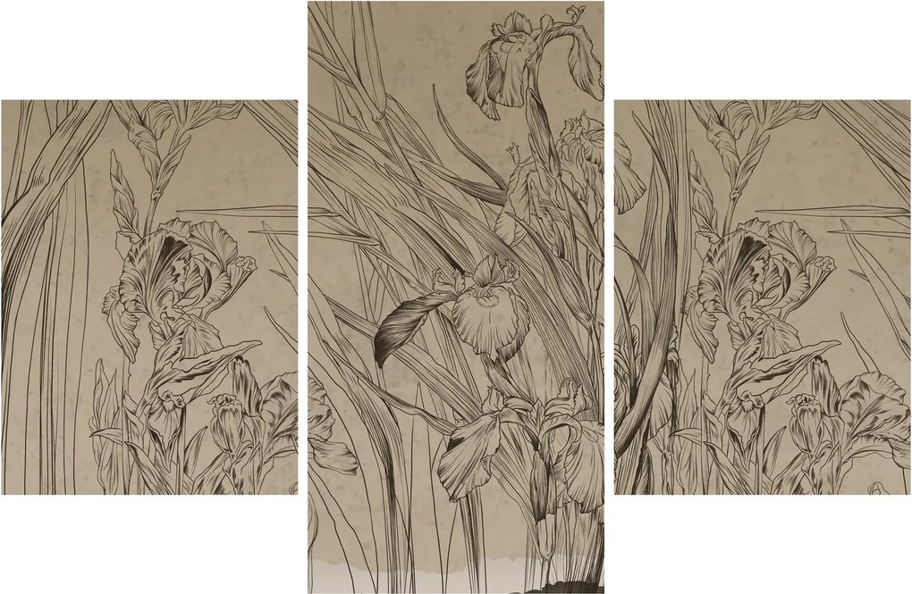 Tablou - Contururile plantelor (90x60 cm)